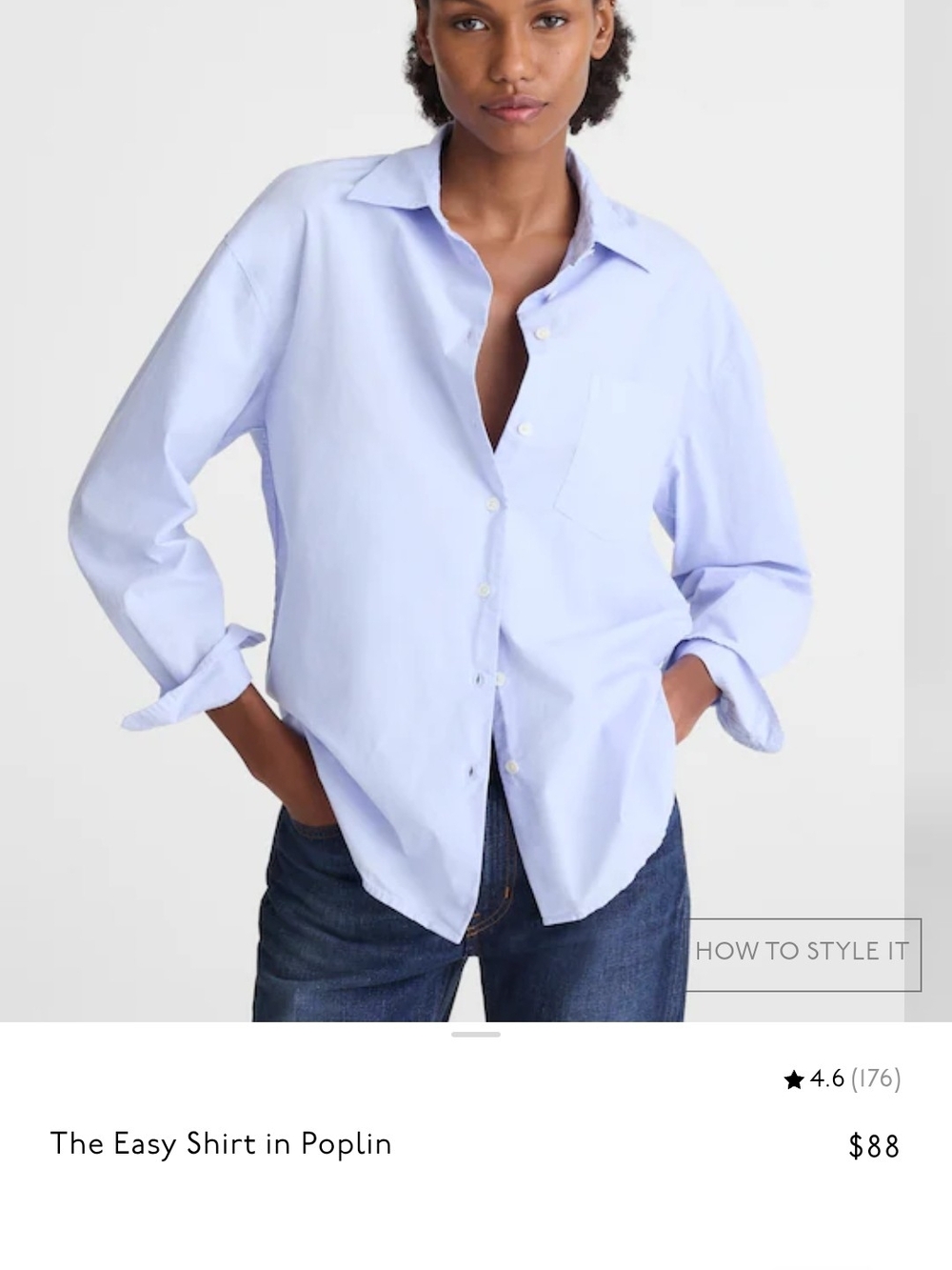Madewell Light Blue Relaxed Button-Down Shirt